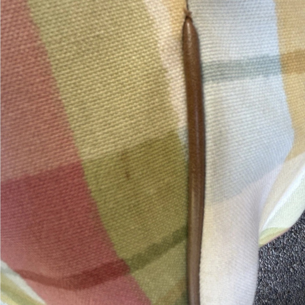 Vtg Relic Purse Pastel Plaid Convertible Bamboo Wood Handles Shoulder Strap EC‎ - Picture 7 of 7